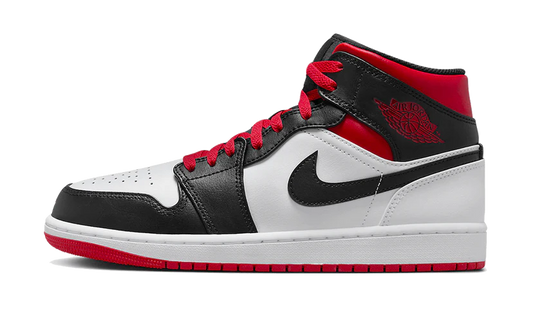 Jordan 1 Mid Gym Red Black Toe